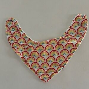 Primary Rainbow Little Sleepies Bandana Bib